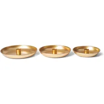 Novaliv 12x Stabkerzenhalter Adventskranz Gold 15cm Tafelkerzenhalter modern scandic chic candle