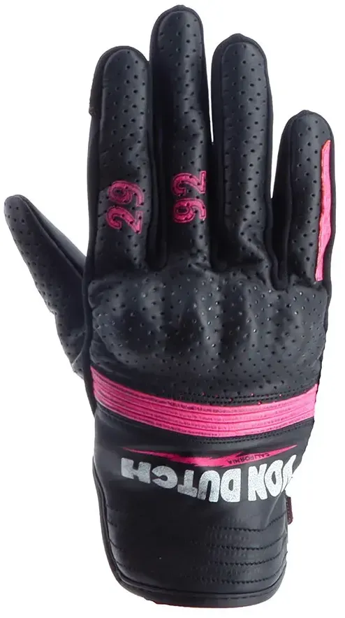 Von Dutch Jackie Air Sommerhandschuhe - Black / Pink - 8