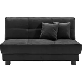 Ell + Ell Schlafsofa Polyester 2-Sitzer Schwarz