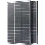 200W N-Type 16BB Solarpanel, Callsun 2PCS 100W Monokristalline Solarmodule, Ideal für 12V Batterie,Wohnmobil, Balkonkraftwerk, Gartenhäuse, Boot,Camping
