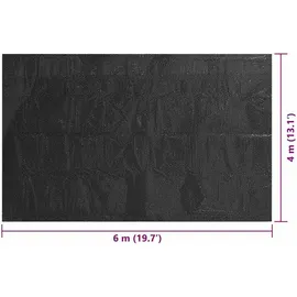 vidaXL Treibende Pool Solarfolie schwarz 6 x 4 m