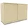 Certeo Schiebetürenschrank Stahl 120 cm beige 1 Fachboden