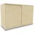 Certeo Schiebetürenschrank Stahl 120 cm beige 1 Fachboden