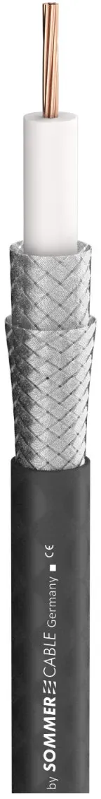 DAMAR & HAGEN BNC Crimp-Kabelstecker, gerade, chromfarben