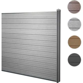 MCW WPC Sichtschutz 1,88 m grau