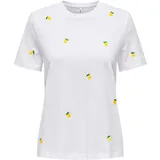 Only Onlketty S/S O-Neck Top Weiß XS