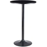 Wohnling Bistrotisch rund 60,0 x 100,0 cm Schwarz