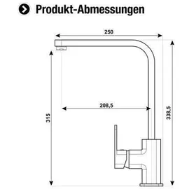 CORNAT Temao Einhebelmischer Graphit
