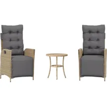 vidaXL Bistroset 3-tlg. Beige