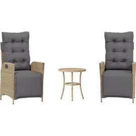 vidaXL Bistroset 3-tlg. Beige