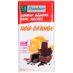 Damhert Schokoladentafel noir/orange weniger Zucker