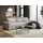 beautysofa | Ecksofa BENNY L mit Schlaffunktion und Bettkasten, Beige – Ottomane rechts – Modernes Polstersofa - Beige