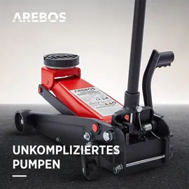 Arebos Rangierwagenheber 3T mit Fußpedal