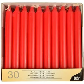 Papstar Tafelkerzen 19,6 cm rot 120 St.