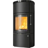 Kaminofen HARK 44-5.2 GT FlameKat Raumluftunabhängig 8 kW - Ofenkacheln: schwarz-glänzend - Korpus: graphit