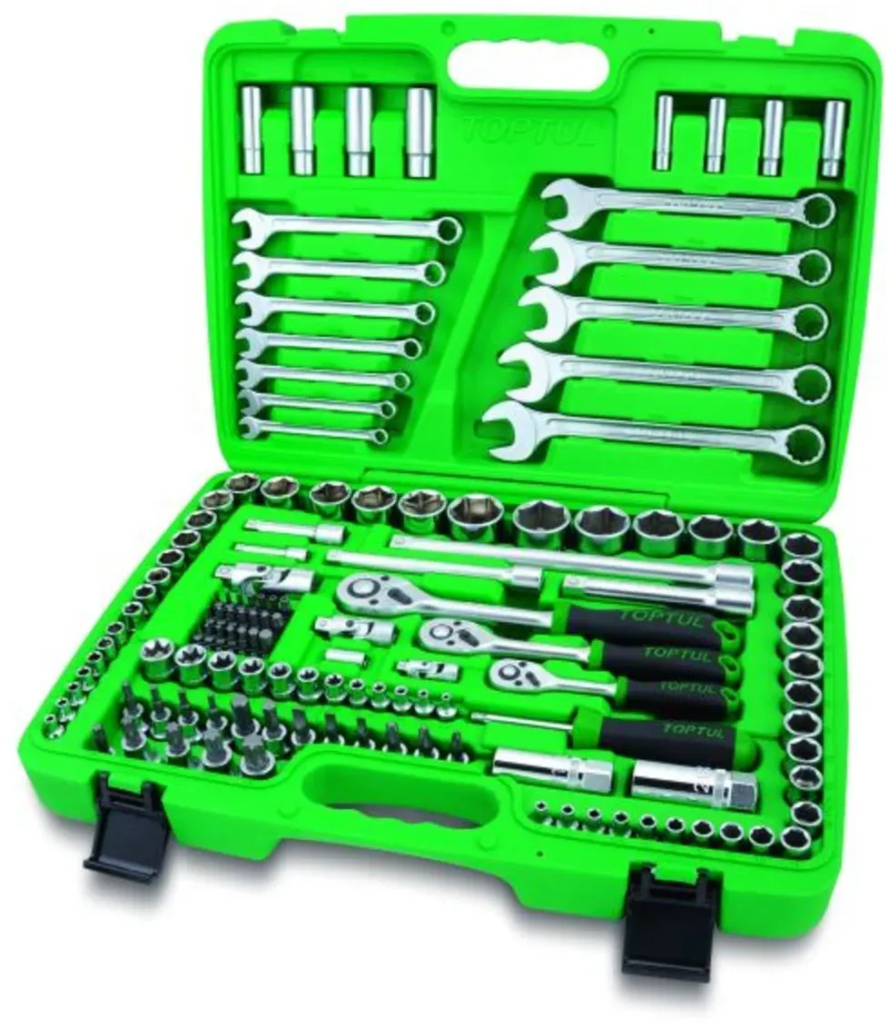 Boîte à outils TOPTUL 1/4 pouces 3/8 pouces 1/2 pouces 130 teilig