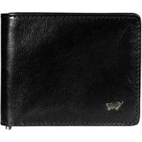Braun Büffel Herren RFID Geldbörse aus echtem Leder Country - Portemonnaie mit GEldklammer - 8 Kartenfächer - Schwarz