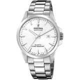 Festina Uhr Für Herren F20024/2 Swiss Made Silber Edelstahl Case SilberEdelstahl Band