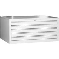 Gürkan Planschrank 113 x 53 x 83 cm grau