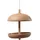 MARELIDA Futterstelle Vogeltränke Vogelfutterstation Bambus Wasser H: 25cm terracotta