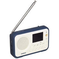 Sangean DAB+ Kofferradio DPR-76 UKW wiederaufladbar Weiß, Blau