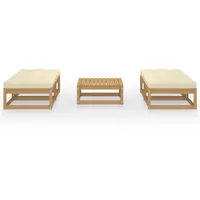 vidaXL 5-tlg Garten-Lounge-Set mit Kissen Kiefer Massivholz Modell 43