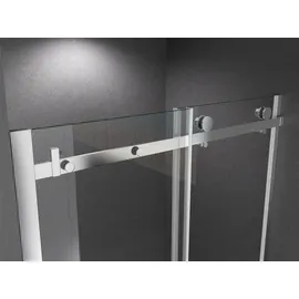 BuyLando.Shop Glaswerk Westfalen - LiLy 40x200 cm Walk in Duschwand Klarglas Schwarz