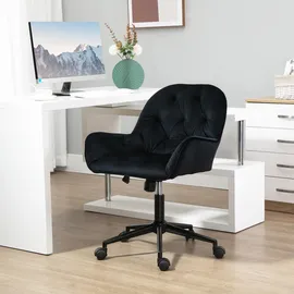 Vinsetto Drehstuhl Kunststoff Schwarz