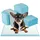 Costway Einwegpads Hunde Auslaufsicheres 6-Lagiges 300 Stück 60 x 43 cm