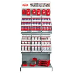 Ruko RUKO 1-Meter-Displaywand in grau ohne Bestückung