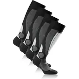 Rohner Socken Basic Ski Kniestrümpfe 2er Pack Grau 43-46
