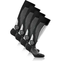 Rohner Socken Basic Ski Kniestrümpfe 2er Pack Grau 43-46