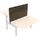 Stier Trennwand für Team-Schreibtisch 501-88 120x80cm