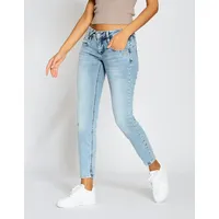 Gang Skinny-fit-Jeans »94NENA CROPPED«, aus besonders weicher Denim Qualität, Gr. 33 - N-Gr, cloudy light blue, , 12197462-33 N-Gr