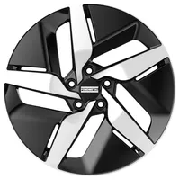 Fondmetal E-Joule glossy black machined Alufelge schwarz