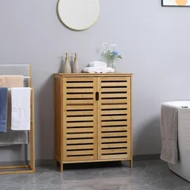 kleankin Badezimmerschrank 68 cm beige