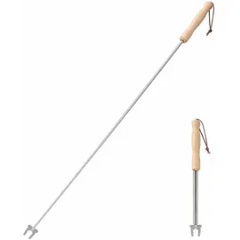 Esschert Design Grillspieß Teleskop 19 bis 80 cm Edelstahl silber