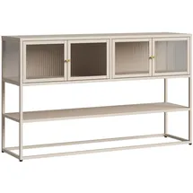 [en.casa] Vitrine Säkylä 150 x 38 x 90 cm Kamelfarben