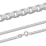 FIRETTI Collierkettchen "Schmuck Geschenk Silber 925 Venezianerkettengliederung 1,0 mm breit" Gr. 42, silber (silberfarben), Halsketten, Damen, 42, Silber 925 (Sterlingsilber), B: 1mm, B:1mm