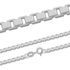 FIRETTI Collierkettchen "Schmuck Geschenk Silber 925 Venezianerkettengliederung 1,0 mm breit" Gr. 42, silber (silberfarben), Halsketten, Damen, 42, Silber 925 (Sterlingsilber), B: 1mm, B:1mm