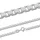 FIRETTI Collierkettchen "Schmuck Geschenk Silber 925 Venezianerkettengliederung 1,0 mm breit" Gr. 42, silber (silberfarben), Halsketten, Damen, 42, Silber 925 (Sterlingsilber), B: 1mm, B:1mm