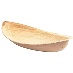 WISEFOOD 25 Schiffchen - Palmblatt Schiffchen 20 cm 300ml 25 Stk