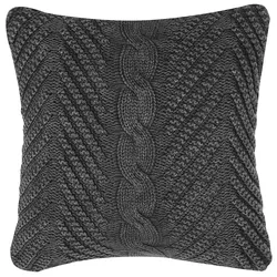 Dekokissen KONNI Baumwolle 45 x 45 cm Grau ZickZack-Muster