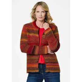 GOLDNER Multicolor Woll-Jacke mit Stehkragen orange/rot 38