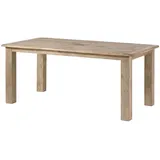 Massivmoebel24 Esstisch Mango 140x90x76 whitewash lackiert RAILWAY #399