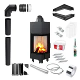 Kamineinsatz KRATKI MBN Links 10kW Ø200 Eco mit Einbauzubehör