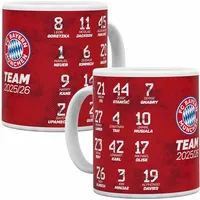FC Bayern München Tasse Unterschriften 2025/2026 - Weiß