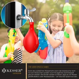 Kesser Solardusche 40 l schwarz/silber 23568