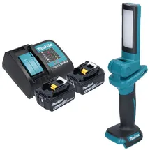 Makita Makita, DML 816 SM Akku Arbeitsleuchte 18 V 100 - 500 lm LED + 2x Akku 4,0 Ah + Ladegerät