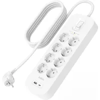 Belkin Steckdosenleiste 8-fach + USB-A+C,900J,18W,2m SRB003vf2MV2